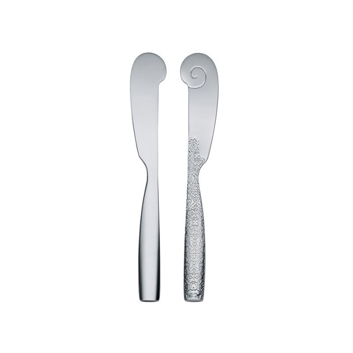Conjunto de 6 Facas para Manteiga – Prateado – Dressed – Alessi