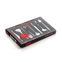 Conjunto de 8 Colheres para Café – Prateado – Il caffè/tè – Officina Alessi