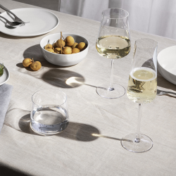 Conjunto de 4 Flûtes de Champanhe – Transparente – Eugenia – Alessi