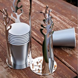 Porta-copos de Papel – Prateado – Mediterraneo – Alessi