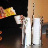 Porta-copos de Papel – Prateado – Mediterraneo – Alessi