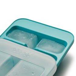 Conjunto de 2 Moldes para Gelo com Tampa – Azul – Flow Easy – Joseph Joseph