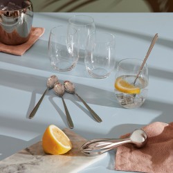 Conjunto de Acessórios Cocktails – Prateado – The Player – Alessi