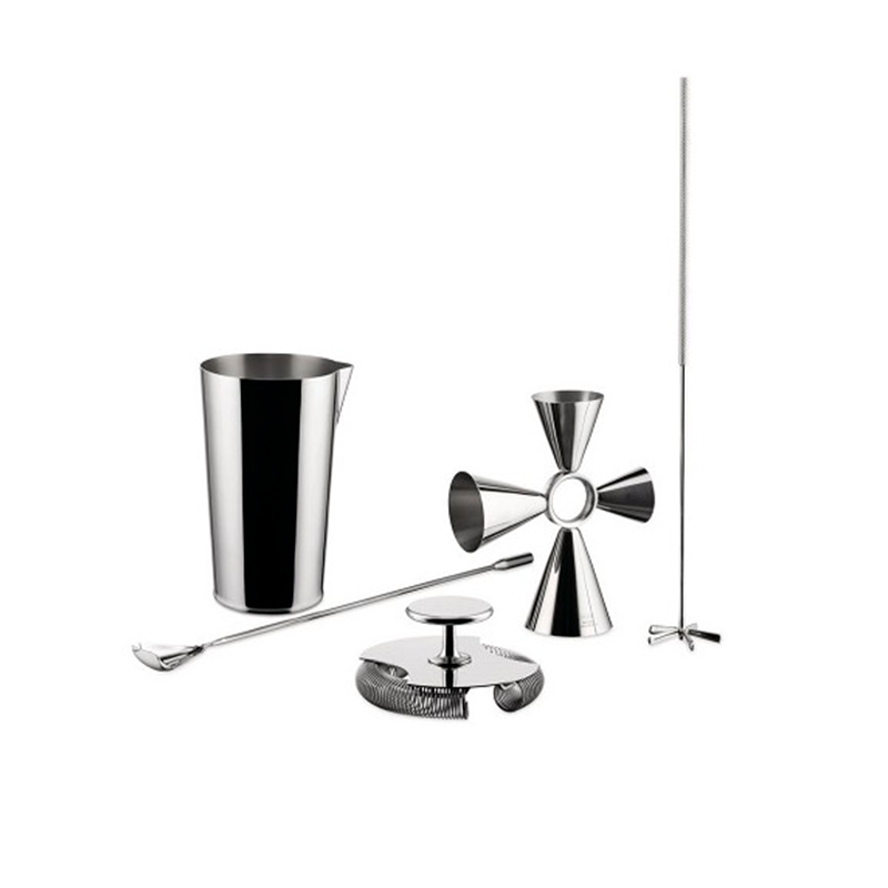 Conjunto para Bar 5 Peças – Prateado – Trending Box – Alessi