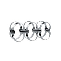 Garrafeira para 6 Garrafas – Prata – Ribbon – Officina Alessi
