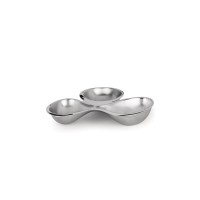 Set de 3 Compartimentos para Aperitivos – Prateado – Babyboop – Alessi