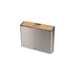 Conjunto de 3 Tábuas de Corte – Bamboo – Folio Steel – Joseph Joseph