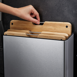 Conjunto de 3 Tábuas de Corte – Bamboo – Folio Steel – Joseph Joseph