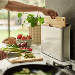 Conjunto de 3 Tábuas de Corte – Bamboo – Folio Steel – Joseph Joseph