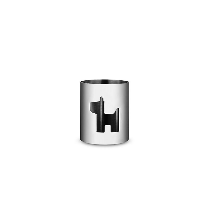 Anel para Guardanapo Cão – Inox – Girotondo – A Di Alessi