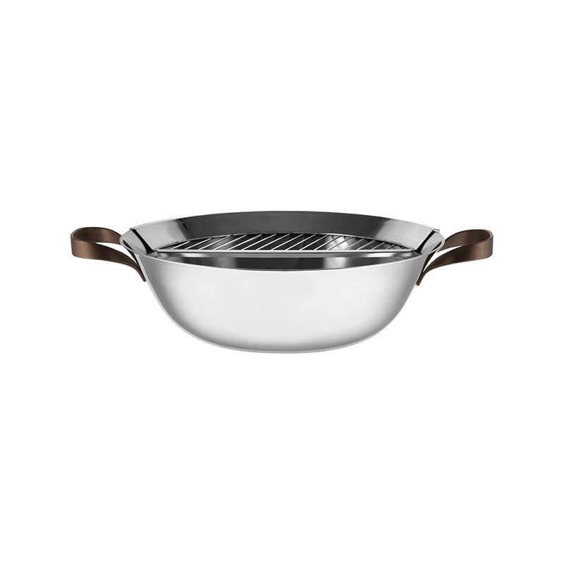 Wok com Tampa – Inox – Edo – Alessi