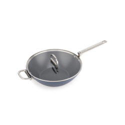 Wok Antiaderente com Tampa 32cm – Space – Joseph Joseph