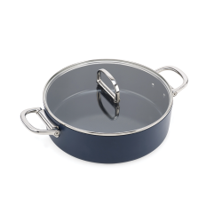 Caçarola com Tampa e Pega Dobrável 28cm – Azul – Space – Joseph Joseph