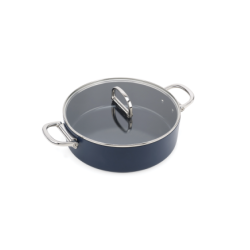 Caçarola com Tampa e Pega Dobrável 28cm – Azul – Space – Joseph Joseph