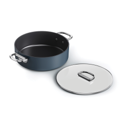 Caçarola com Tampa e Pega Dobrável 28cm – Azul – Space – Joseph Joseph