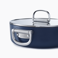 Caçarola com Tampa e Pega Dobrável 28cm – Azul – Space – Joseph Joseph