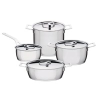 Conjunto de 7 Peças – Prateado – Pot And Pans – A Di Alessi