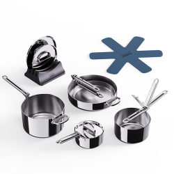 Trem de Cozinha de 5 Peças – Inox – Space Steel – Joseph Joseph