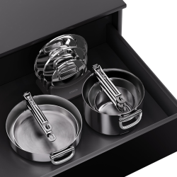 Trem de Cozinha de 5 Peças – Inox – Space Steel – Joseph Joseph