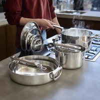 Trem de Cozinha de 5 Peças – Inox – Space Steel – Joseph Joseph
