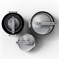 Trem de Cozinha de 6 Peças – Inox – Space Steel – Joseph Joseph