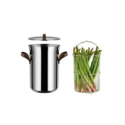 Panela para Espargos – Aço e Castanho – Edo – Alessi