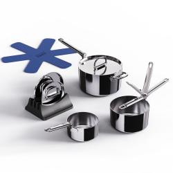 Conjunto de 3 Panelas – Inox – Space Steel – Joseph Joseph