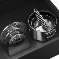 Conjunto de 3 Panelas – Inox – Space Steel – Joseph Joseph