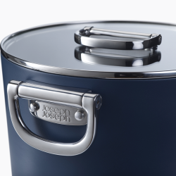 Panela com Tampa e Pega Dobrável 25cm – Azul – Space – Joseph Joseph