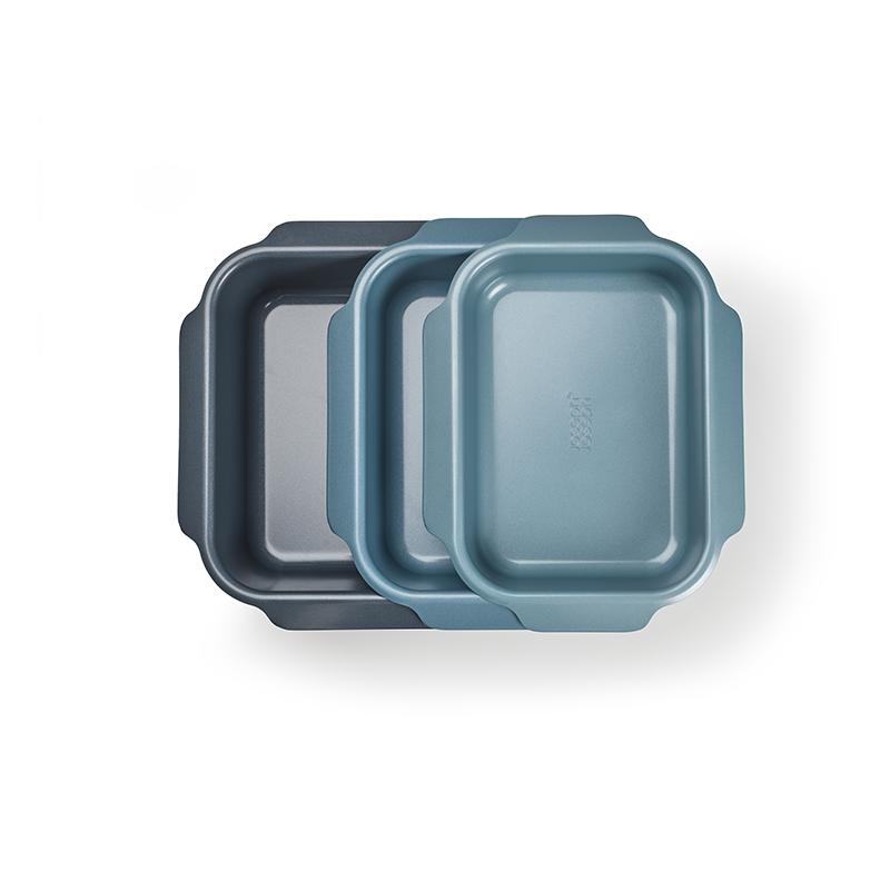 Conjunto de 3 Assadeiras – Azul – Nest Oven – Joseph Joseph