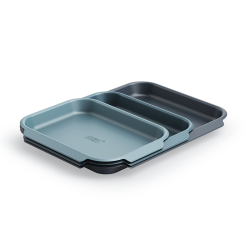 Conj. 3 Tabuleiros Anti-Aderentes para Forno – Azul – Nest Bake – Joseph Joseph