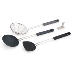 Conjunto 3 Peças para Wok – Preto – Nest Fusion – Joseph Joseph