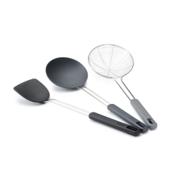 Conjunto 3 Peças para Wok – Preto – Nest Fusion – Joseph Joseph