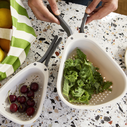 Escorredor Compacto Pegas Dobráveis – Pedra – Droplet – Joseph Joseph