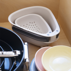 Escorredor Compacto Pegas Dobráveis – Pedra – Droplet – Joseph Joseph