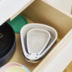 Escorredor Compacto Pequeno Pegas Dobráveis – Pedra – Droplet – Joseph Joseph