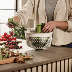 Escorredor Giratório de Salada para Lava-Loiças – Branco e Verde – Spindola – Joseph Joseph