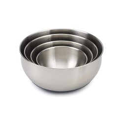 Conjunto de 4 Taças com Tampa – Inox – Nest Prep&Store 100 – Joseph Joseph