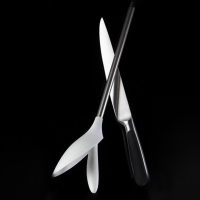 Afiador de Facas – Aço e Branco – Fioretto – Alessi