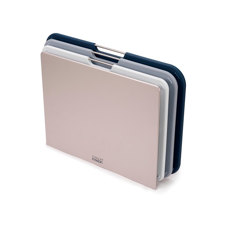 Conjunto de 3 Tábuas de Corte L – Cinza – Nest – Joseph Joseph