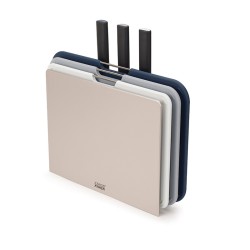 Conj. de Facas e Tábuas de Cortar – Cinza – Nest Boards Plus – Joseph Joseph