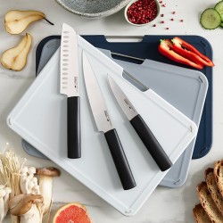 Conj. de Facas e Tábuas de Cortar – Cinza – Nest Boards Plus – Joseph Joseph