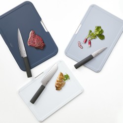Conj. de Facas e Tábuas de Cortar – Cinza – Nest Boards Plus – Joseph Joseph