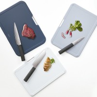 Conj. de Facas e Tábuas de Cortar – Cinza – Nest Boards Plus – Joseph Joseph