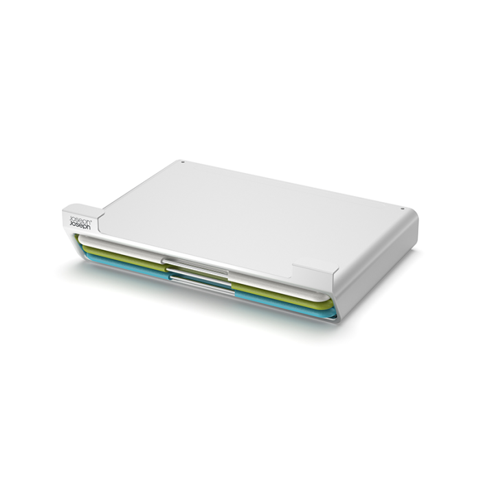 Tábuas de Cortar 3x com Suporte Prateleira – Multicolorido – Folio Slim – Joseph Joseph