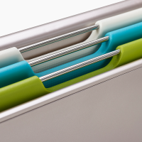 Tábuas de Cortar 3x com Suporte Prateleira – Multicolorido – Folio Slim – Joseph Joseph