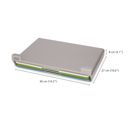 Conj. 3 Tábuas de Cortar – Multicolorido – Folio Slim – Joseph Joseph