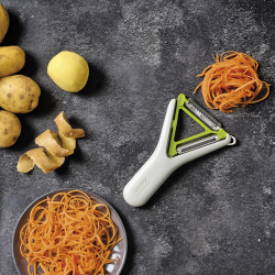 Descascador 2 em 1 – Pedra e Verde – Switch – Joseph Joseph