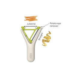 Descascador 2 em 1 – Pedra e Verde – Switch – Joseph Joseph