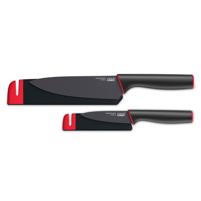 Conjunto de 2 Facas com Afiador – Slice&Sharpen – Joseph Joseph